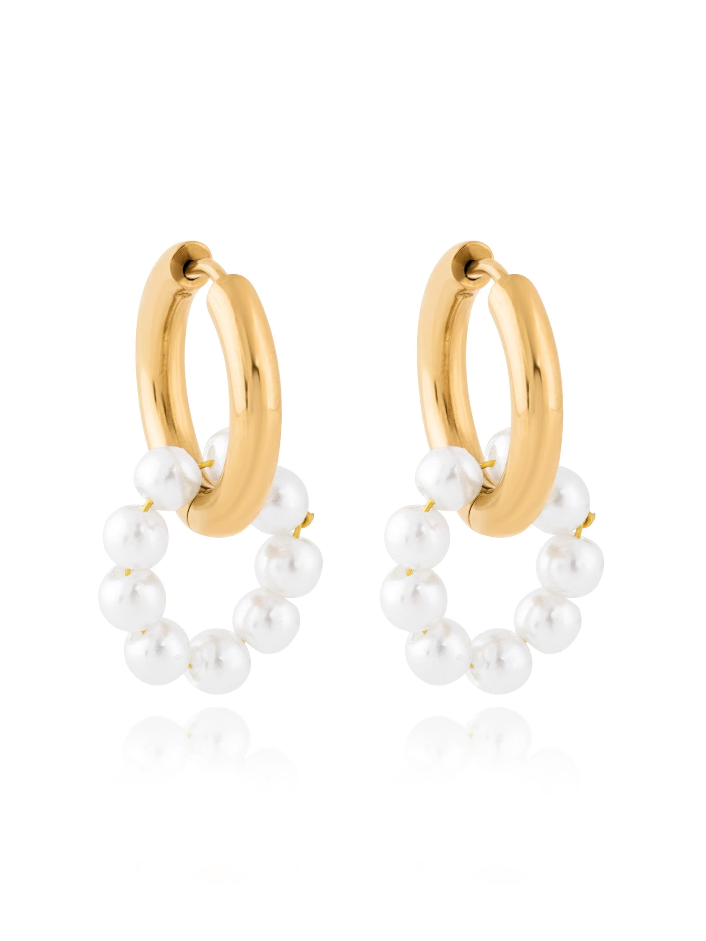 Akitsune Ohrring 'Confidence'‌‌‌‌‌‌‌‌ in Gold: Vorderseite