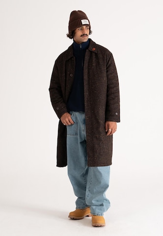 Cappotto di mezza stagione 'Herringbone' di Prohibited in marrone