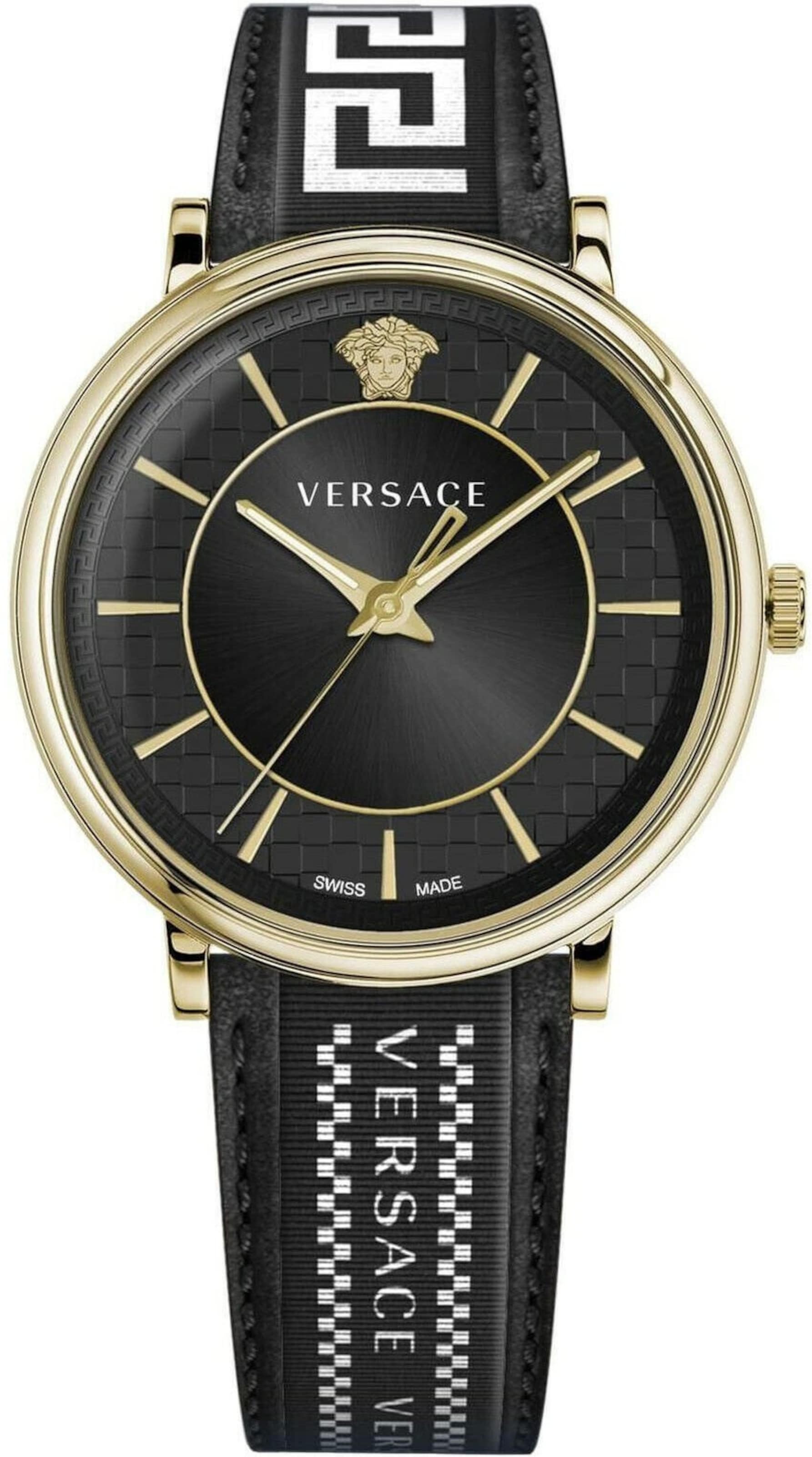 VERSACE Analoguhr 'Circle' in gold / schwarz, Produktansicht