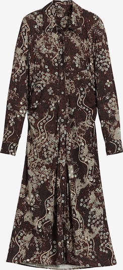 Rochie tip bluză Desigual pe crem / maro închis / verde jad, Vizualizare produs