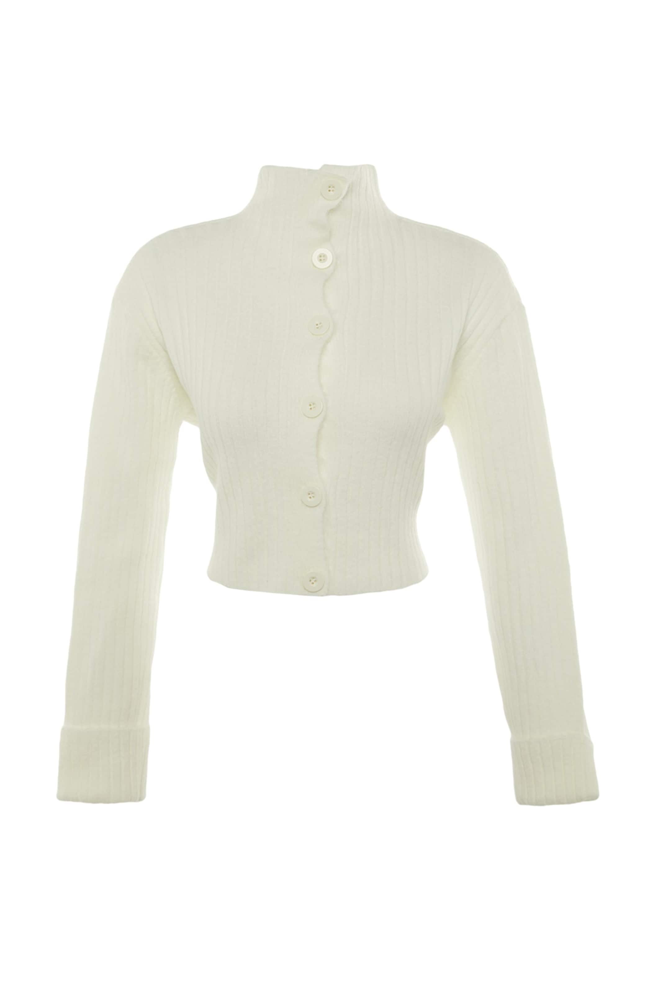 Trendyol Strickjacke in XS in ecru, Produktansicht