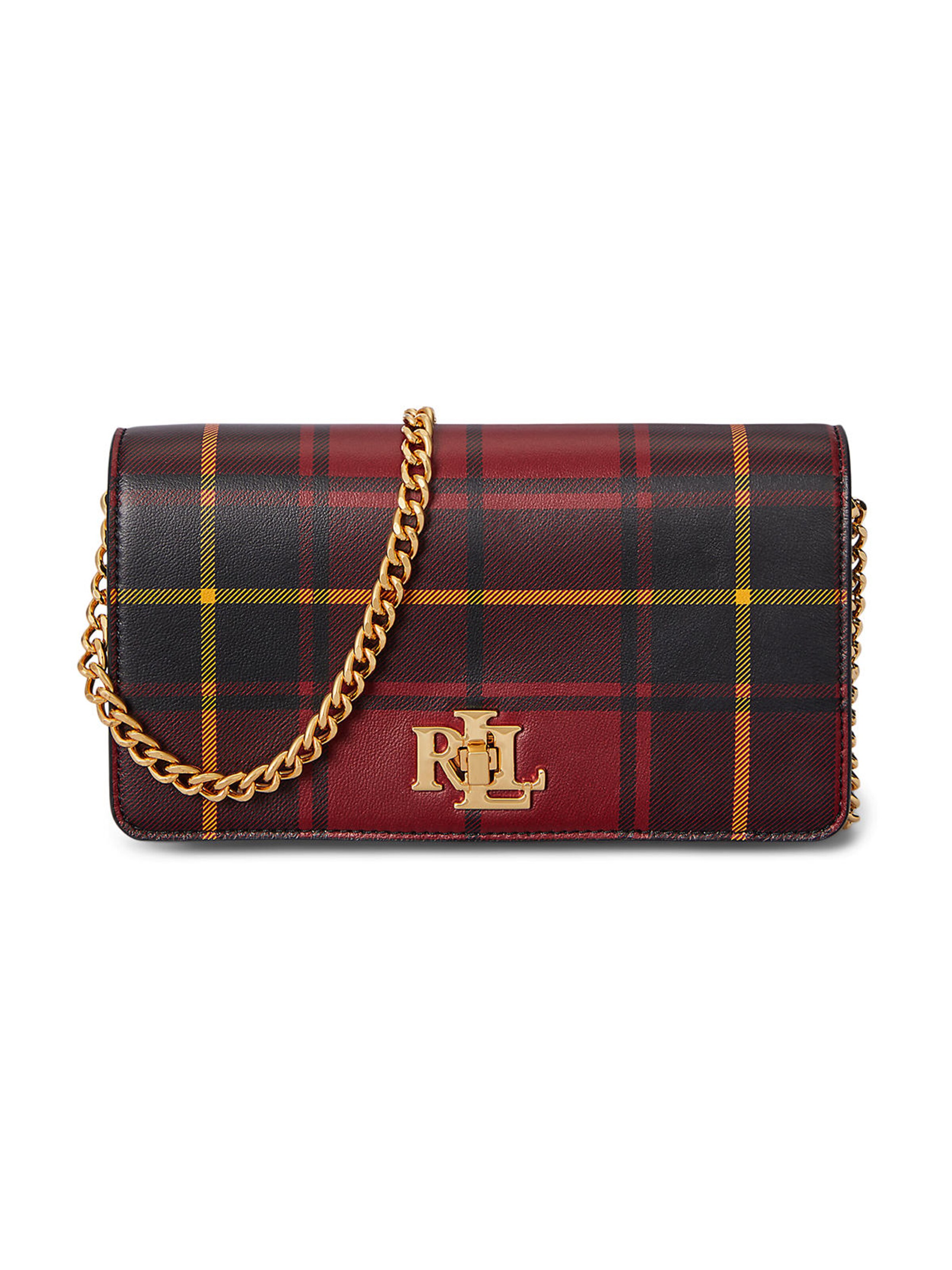 Lauren Ralph Lauren - Mala de ombro em vermelho: frente