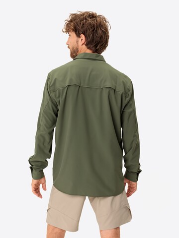 VAUDE Regular fit Athletic Button Up Shirt 'Rosemoor' in Green