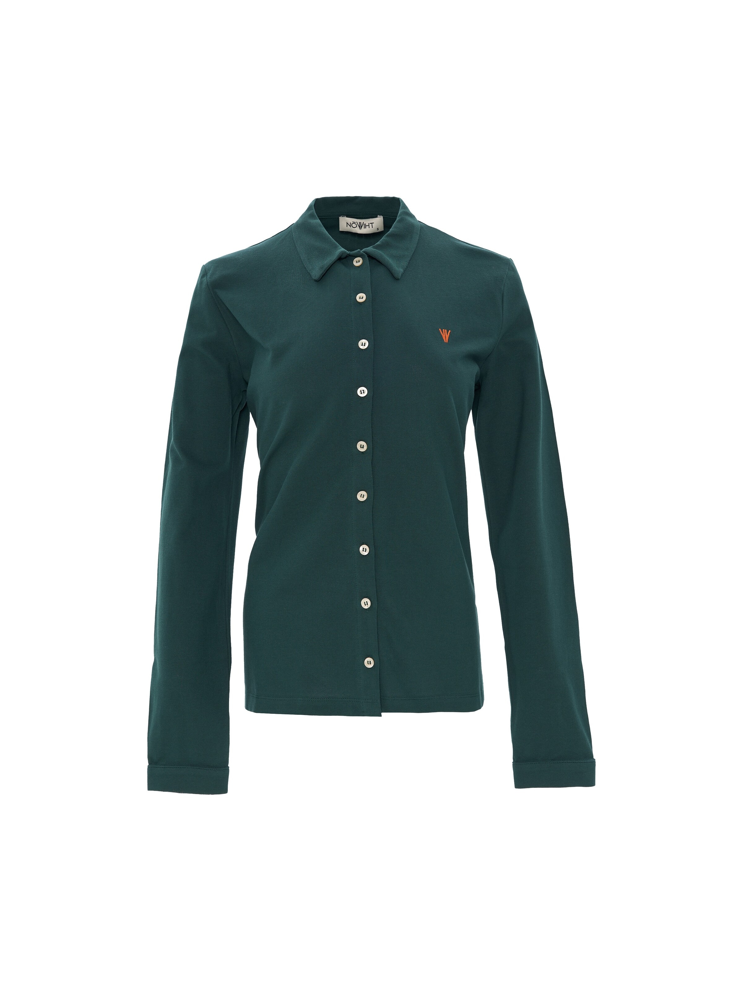 NOWIHT - Blusa 'Vivienne' en verde: frente