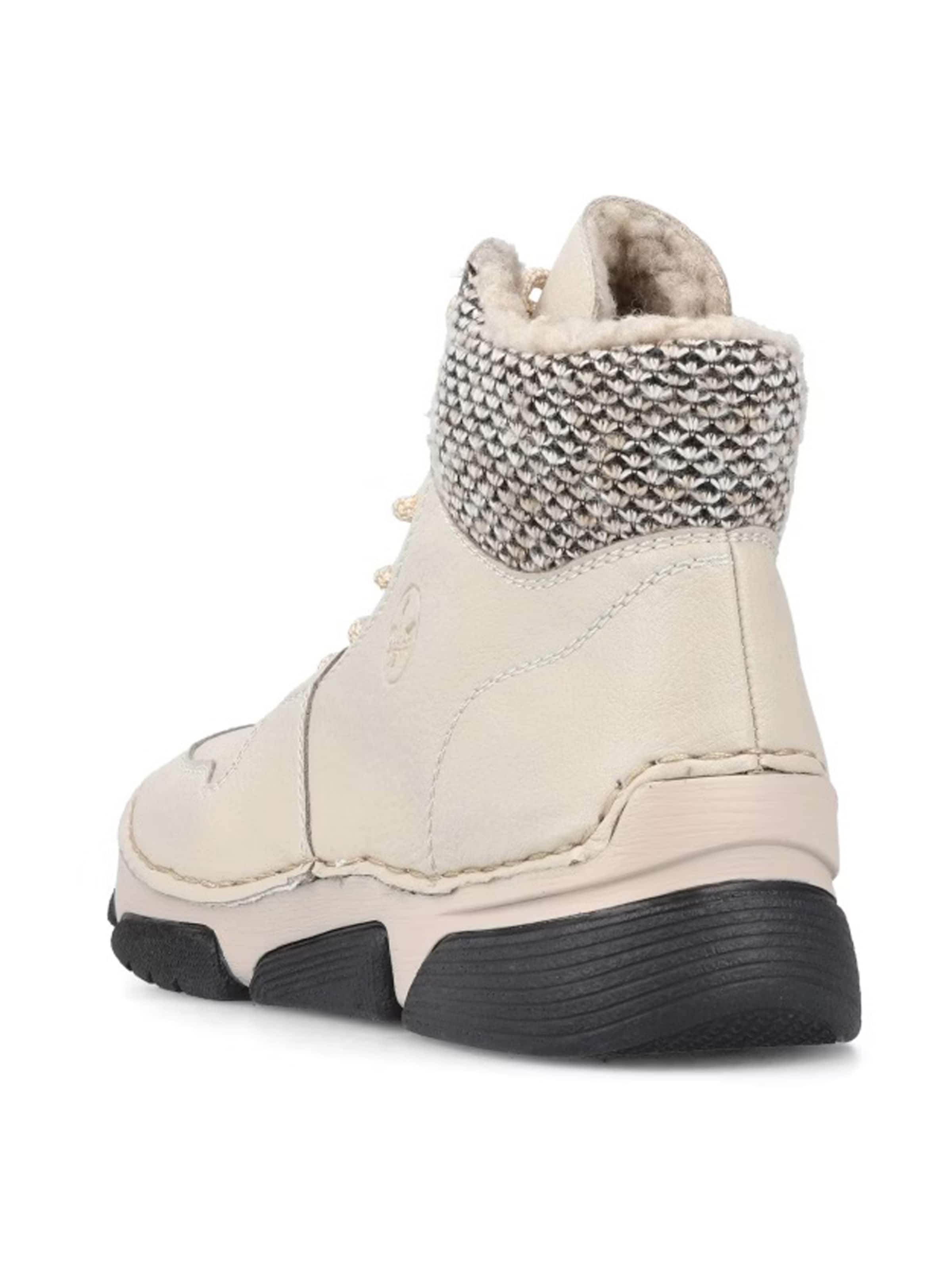 Stivaletto stringato di Rieker in beige