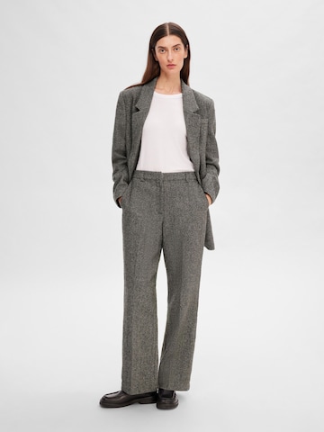 SELECTED FEMME Loose fit Pleated Pants 'Hera' in Grey