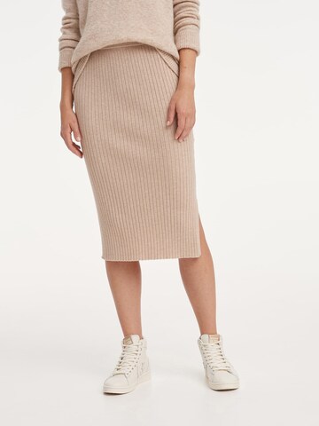 OPUS Rok 'Rolani' in Beige: voorkant