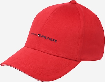 Casquette TOMMY HILFIGER en rouge : devant