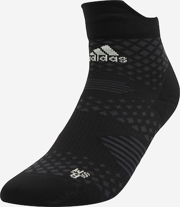 juoda ADIDAS PERFORMANCE Sportinės kojinės 'RUNx4D': priekis