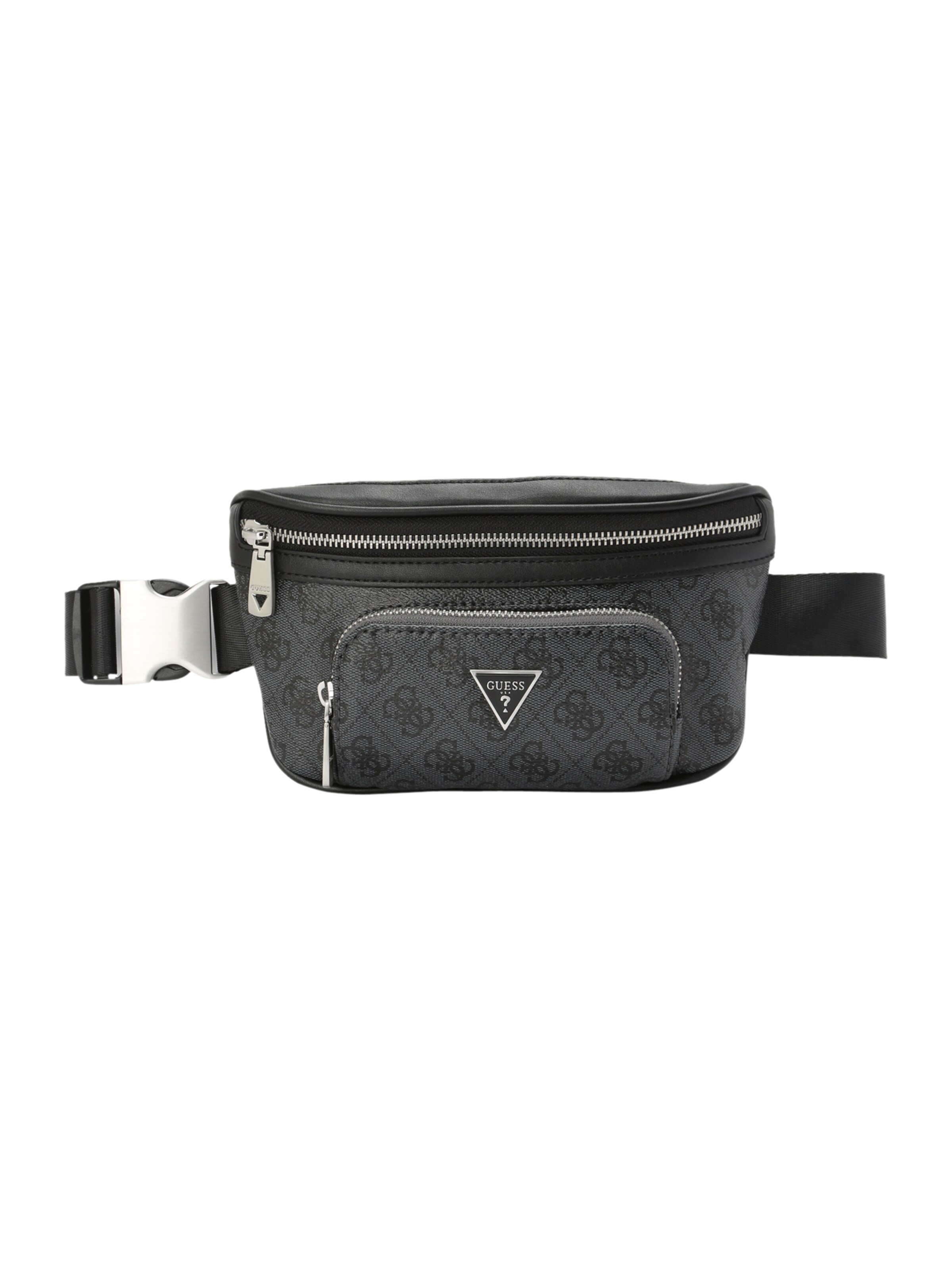 GUESS Belt bag 'MILANO SMART COMPACT BUM BAG' in Black: front