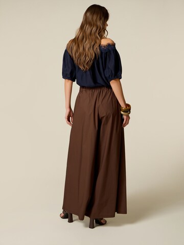 Baggy Pantaloni di oltre in marrone