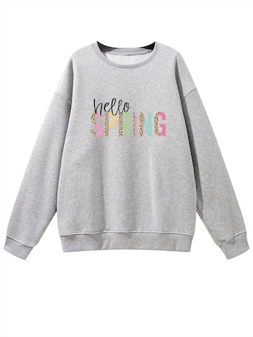 GORHEY Sweatshirt in Grijs: voorkant