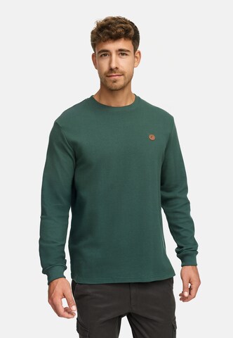 INDICODE JEANS Sweatshirt in Green: front