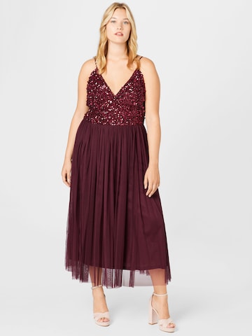Lace & Beads Plus Вечерна рокля 'Azalia' в червено