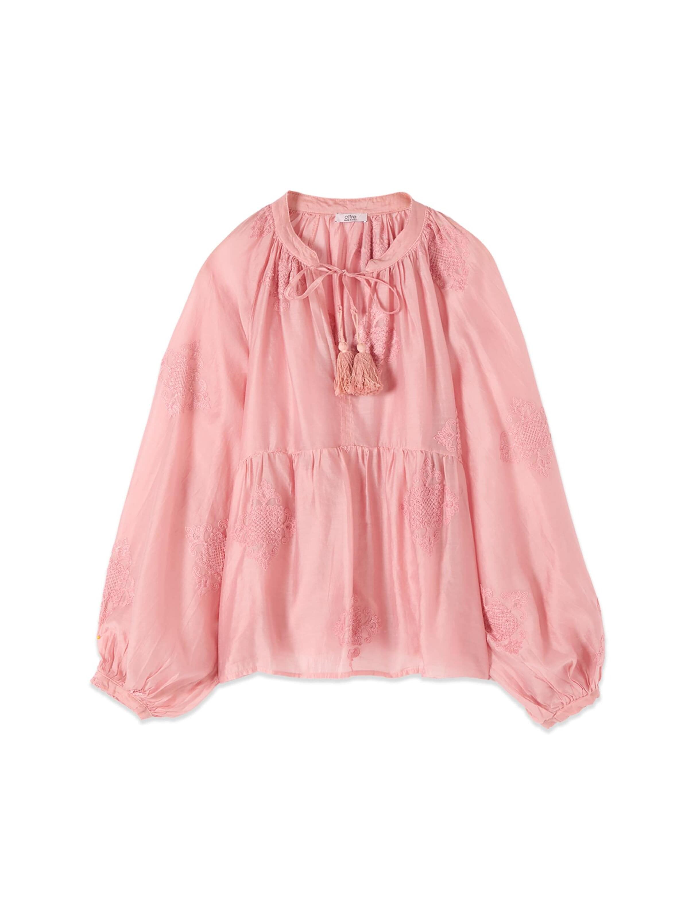 Camicia da donna di oltre in rosa: frontale