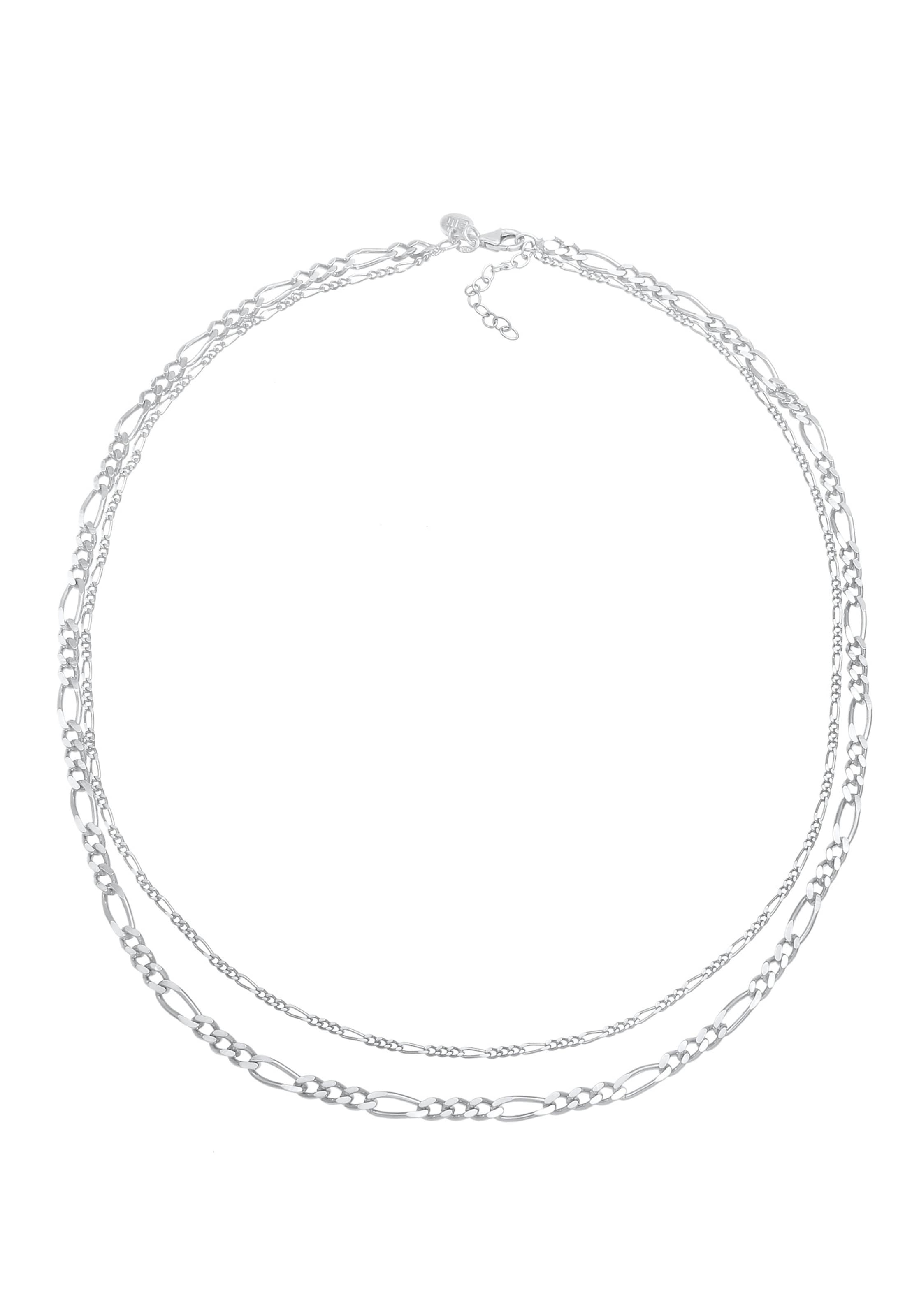 ELLI PREMIUM Necklace 'Figaro' in Silver: front