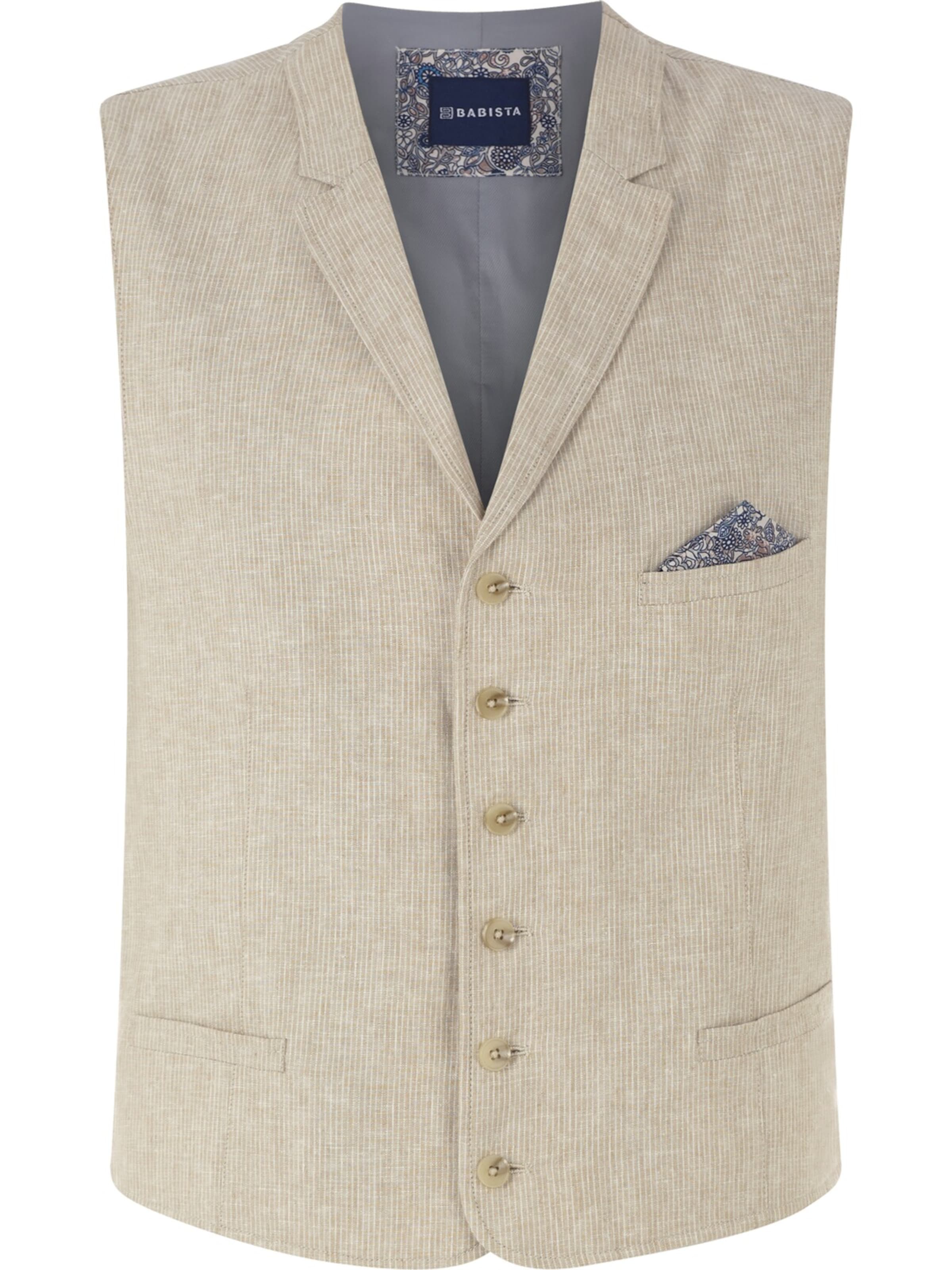 BABISTA Weste ' Balduino ' in Beige: Vorderseite