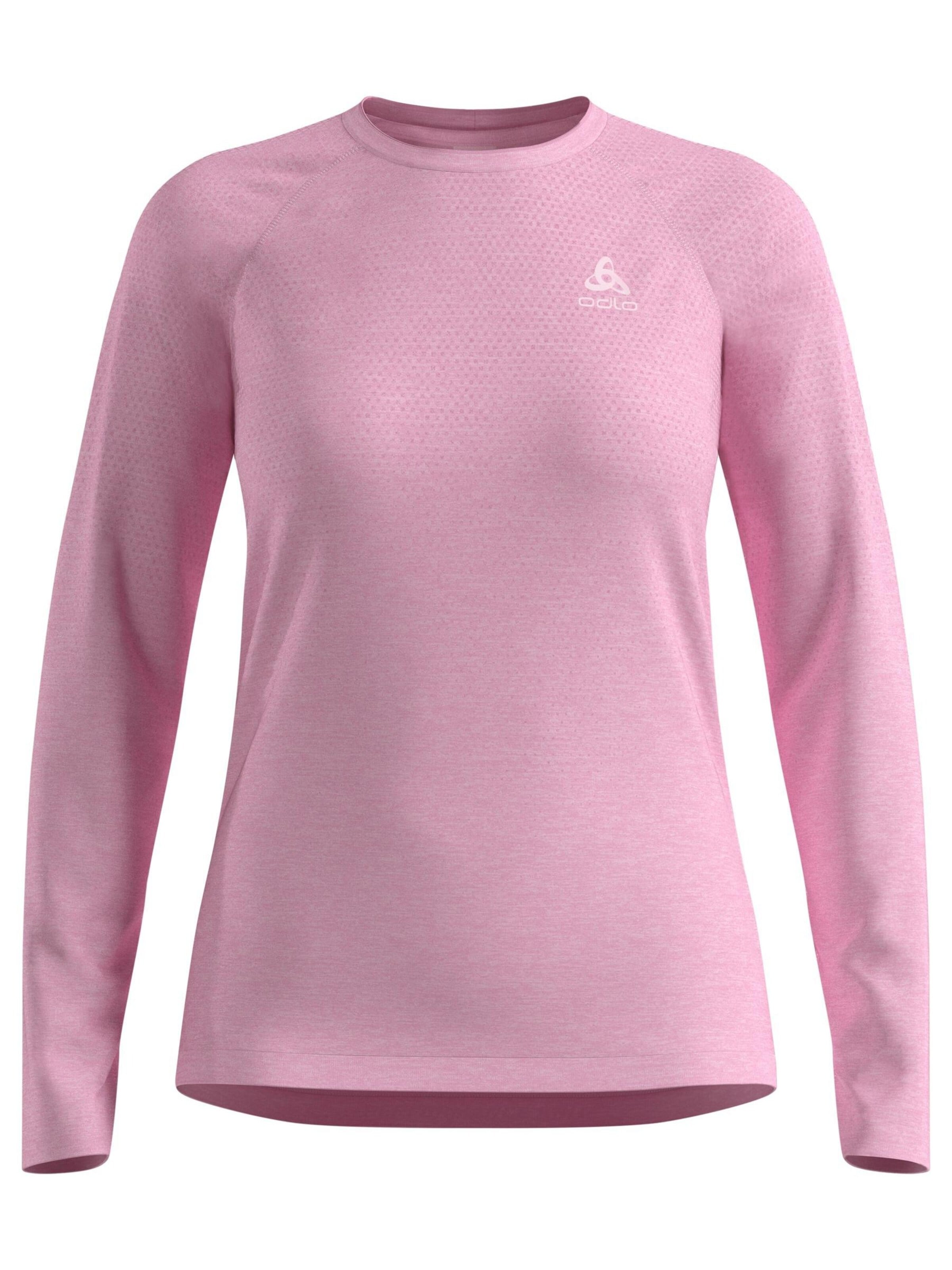 ODLO Sports sweatshirt 'ESSENTIAL SEAMLESS' in Pink: front