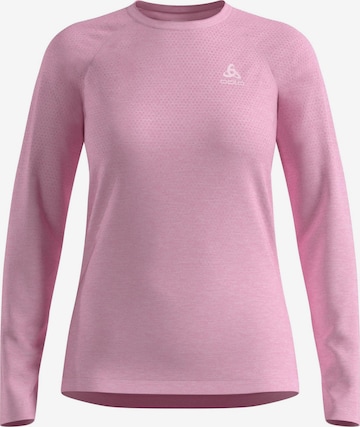 Sweat de sport 'ESSENTIAL SEAMLESS' ODLO en rose : devant