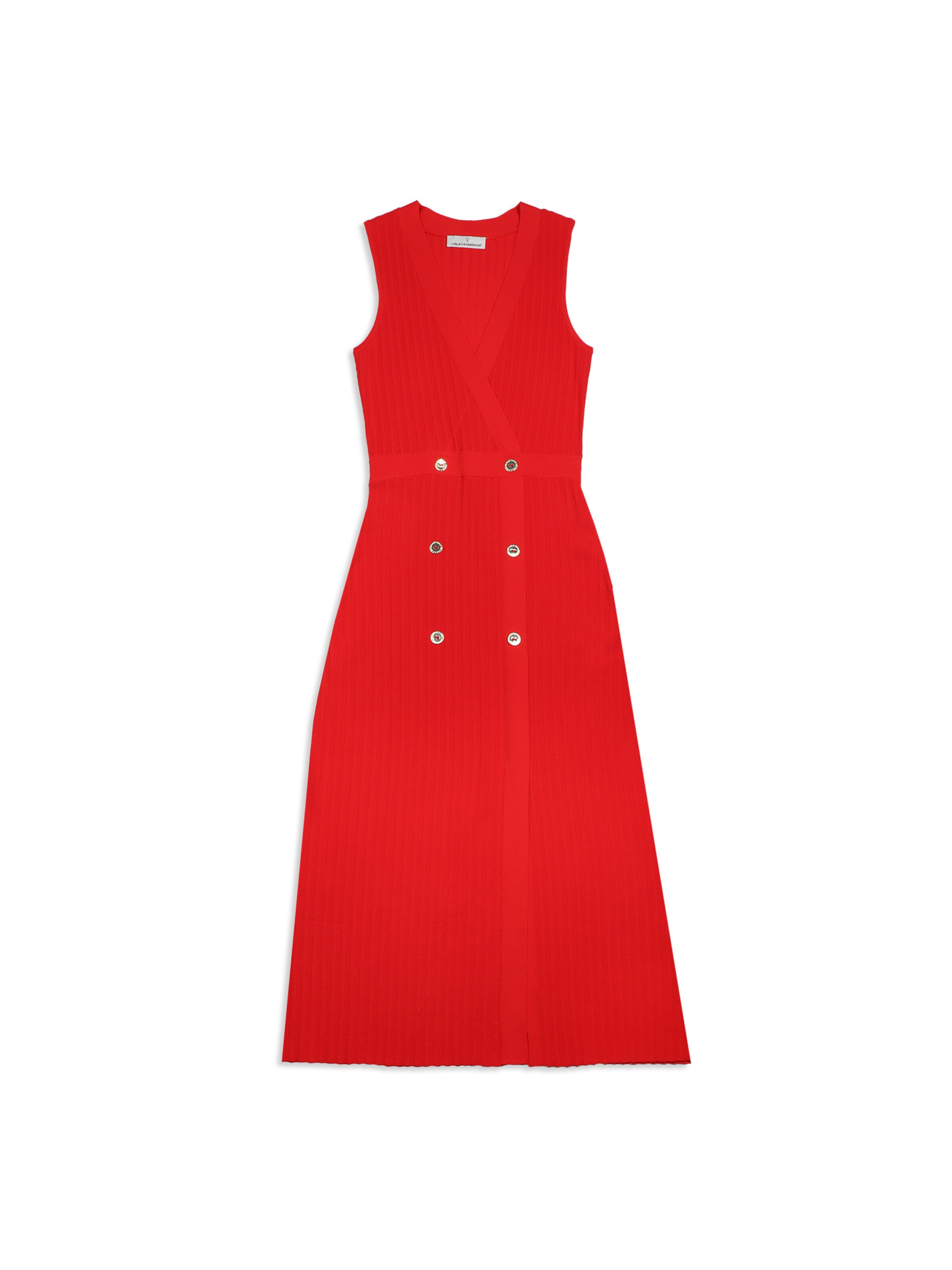 Rochie de la Lola Casademunt pe roșu: față