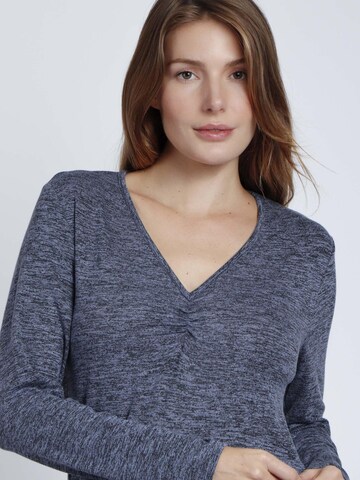 admas - Top 'ADMAS Camiseta Manga Larga Calentita Nudo para Mujer' en azul
