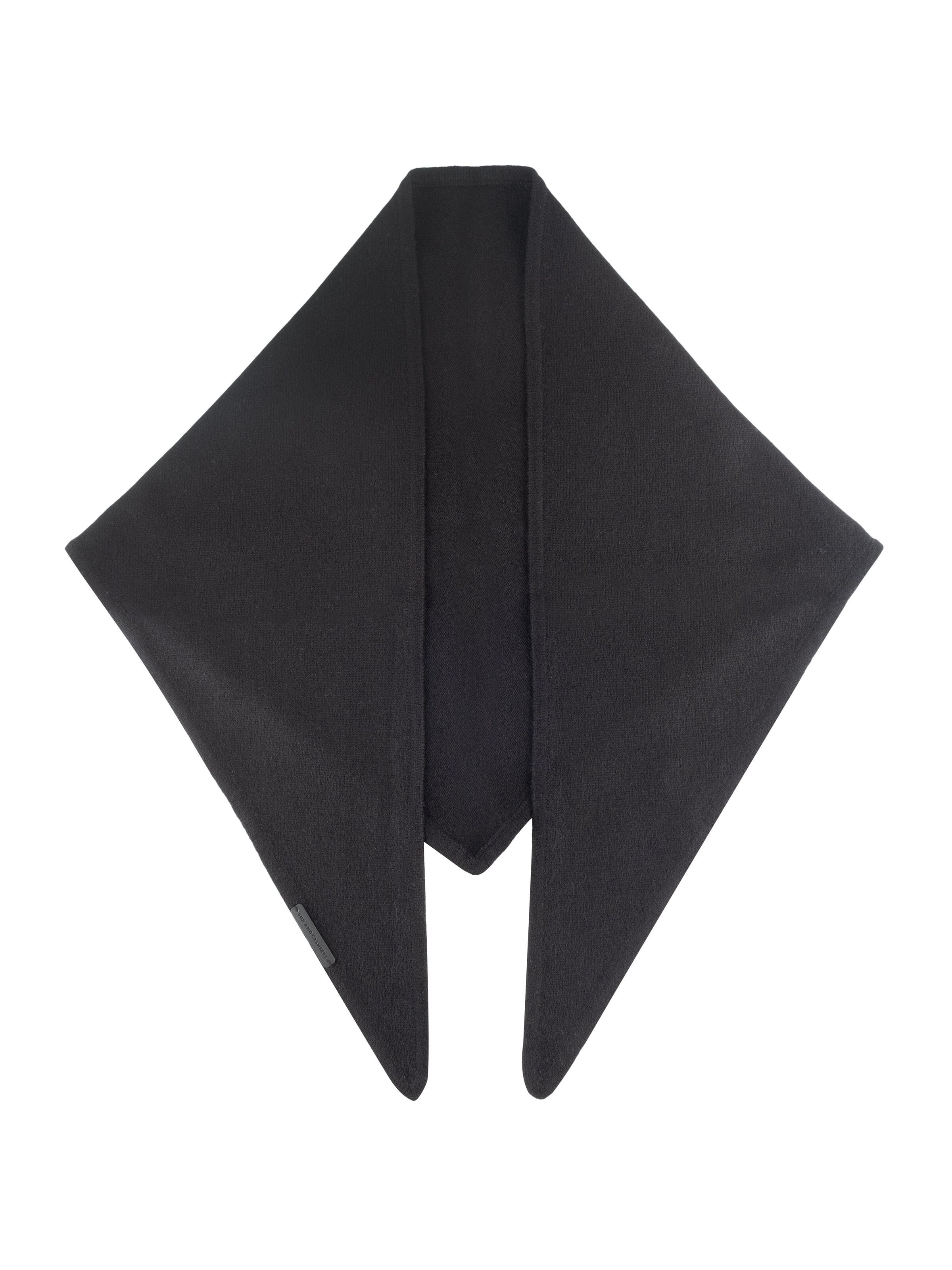 Écharpe SILK & CASHMERE en noir : devant