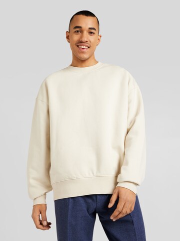 TOPMAN Sweatshirt in Beige: voorkant