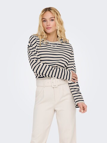 ONLY T-shirt 'ONLNEW SOPH' i beige: framsida