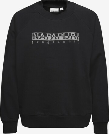 NAPAPIJRI Sweatshirt 'Bebel' in Zwart: voorkant