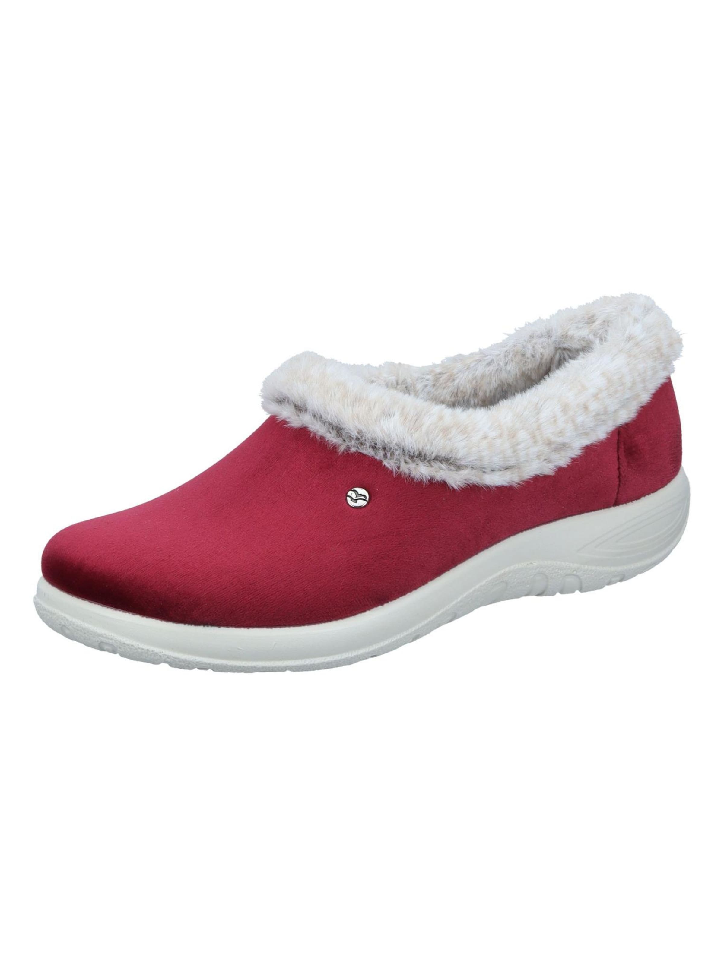 FLY FLOT Slippers in Red: front