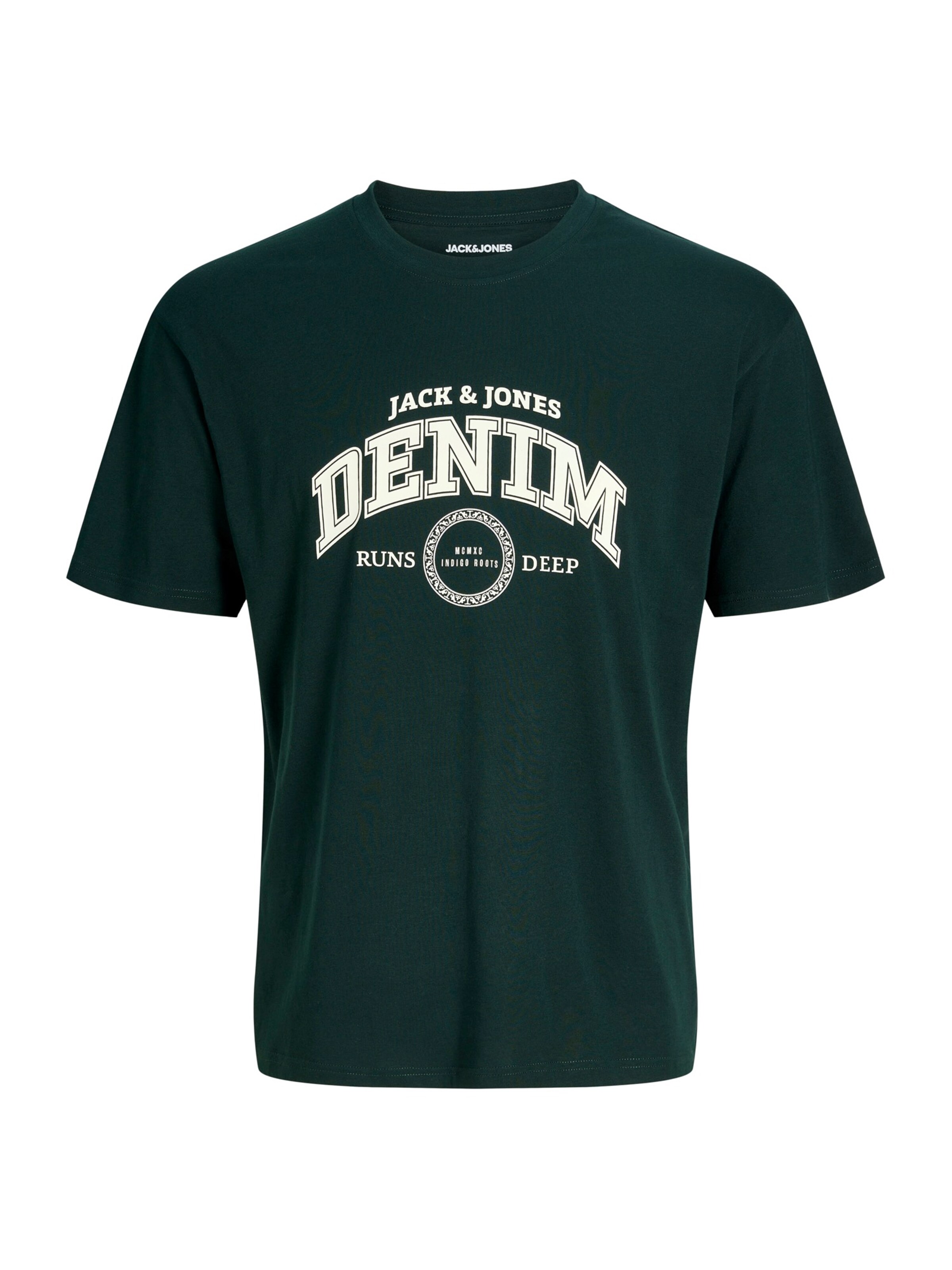 Jack & Jones Plus - Camiseta 'JJJAM' en verde: frente
