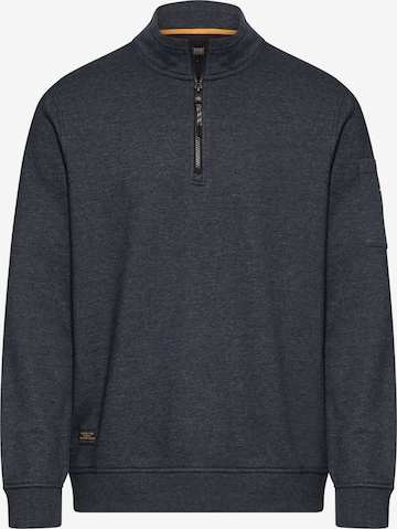 CAMEL ACTIVE Sweatshirt mit Troyerkragen in Blau: Vorderseite