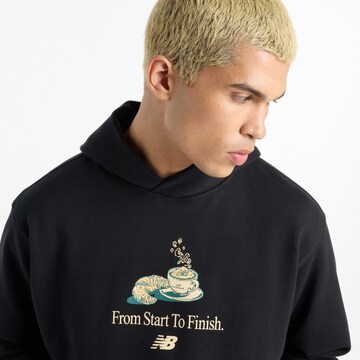 new balance Sweatshirt 'Cafe' in Black