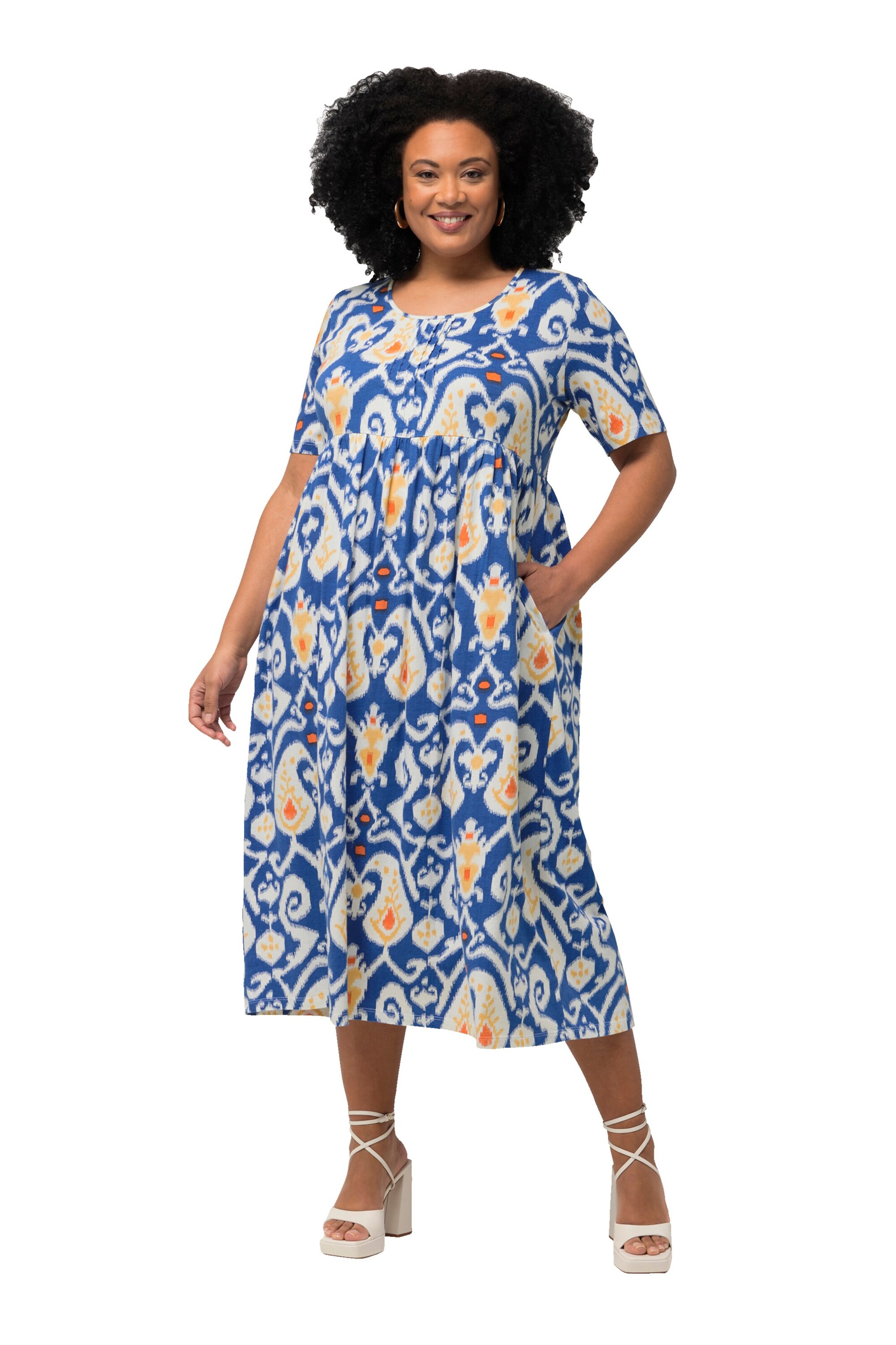 Ulla Popken Kleid in Blau: Vorderseite