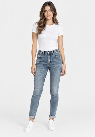Elara Skinny Jeans in Blauw: voorkant