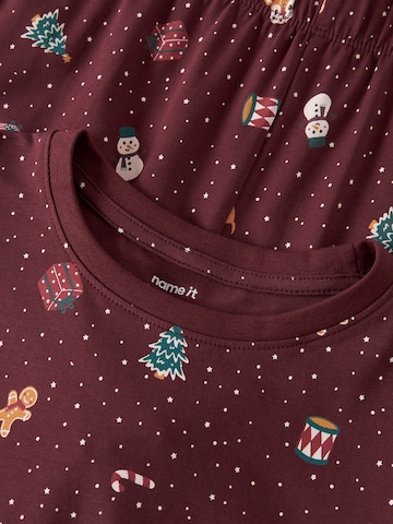 NAME IT - Pijama 'NKNVISMAS' en rojo