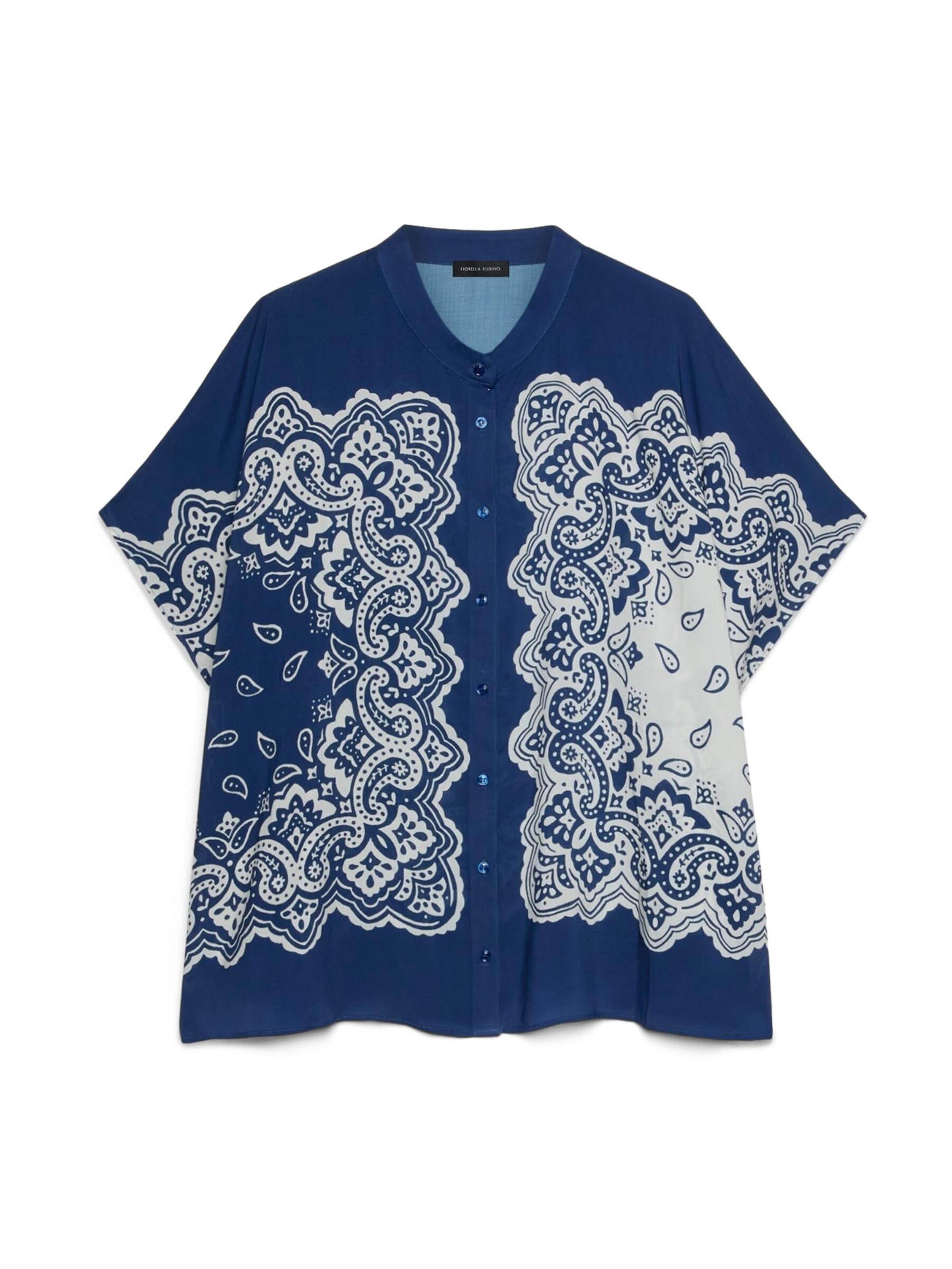 Fiorella Rubino Blouse in Blauw: voorkant