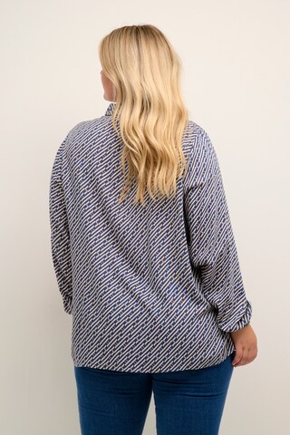 KAFFE CURVE Bluse 'Kinna' in Blau