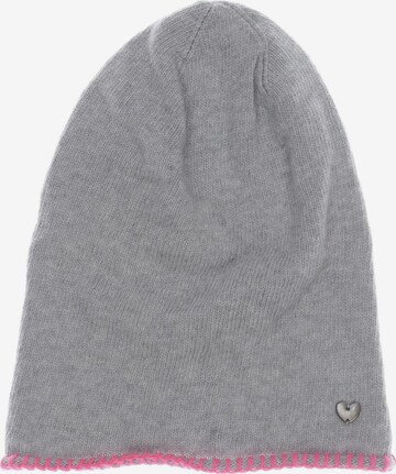 Zwillingsherz Hut oder Mütze One Size in Grau: predná strana