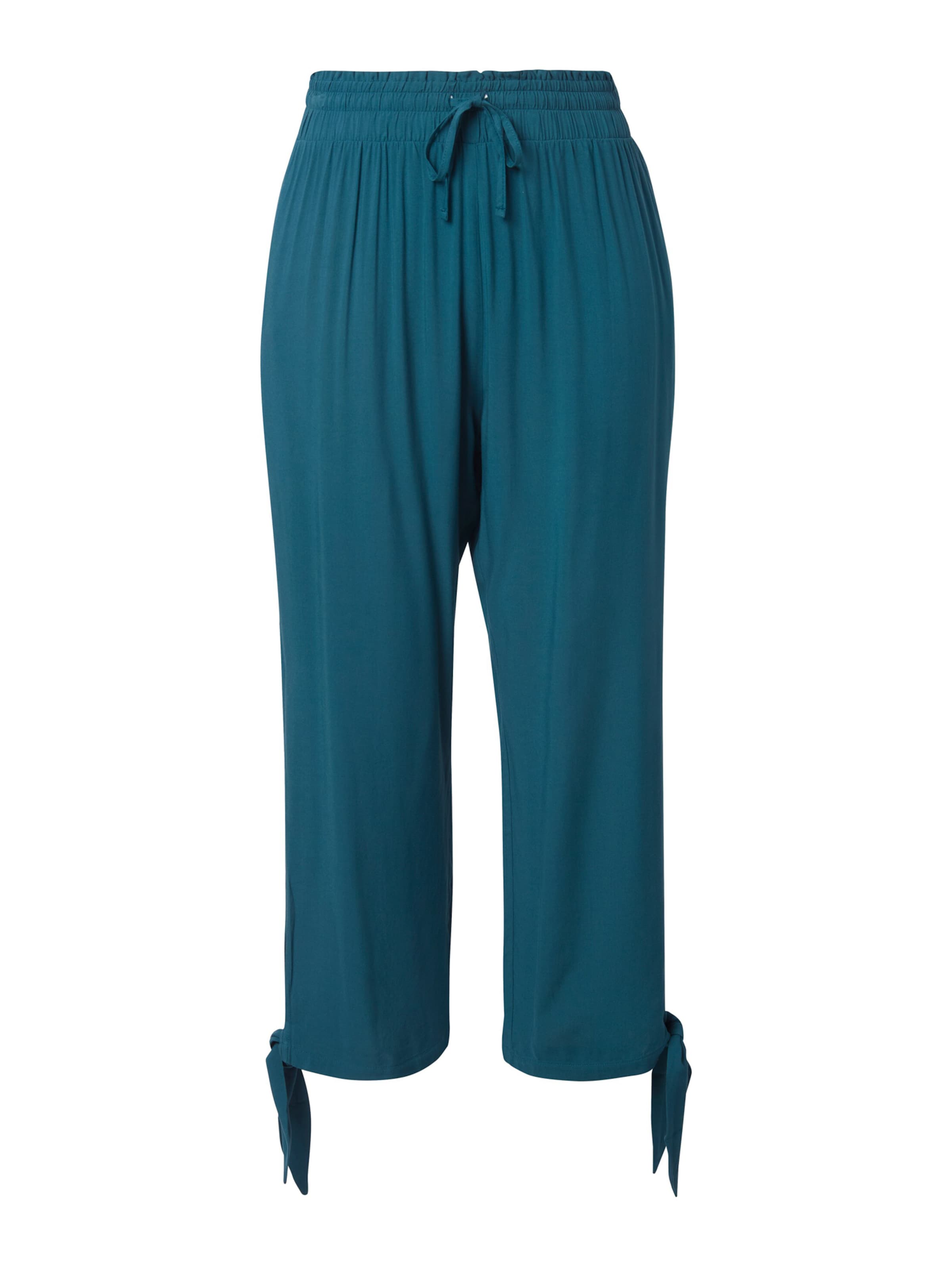 Ulla Popken Loosefit Hose in Grün: Vorderseite