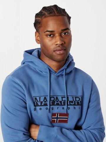 NAPAPIJRI Sweatshirt 'AYAS' in Blauw