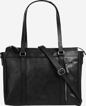 BODENSCHATZ - Shopper en negro: frente