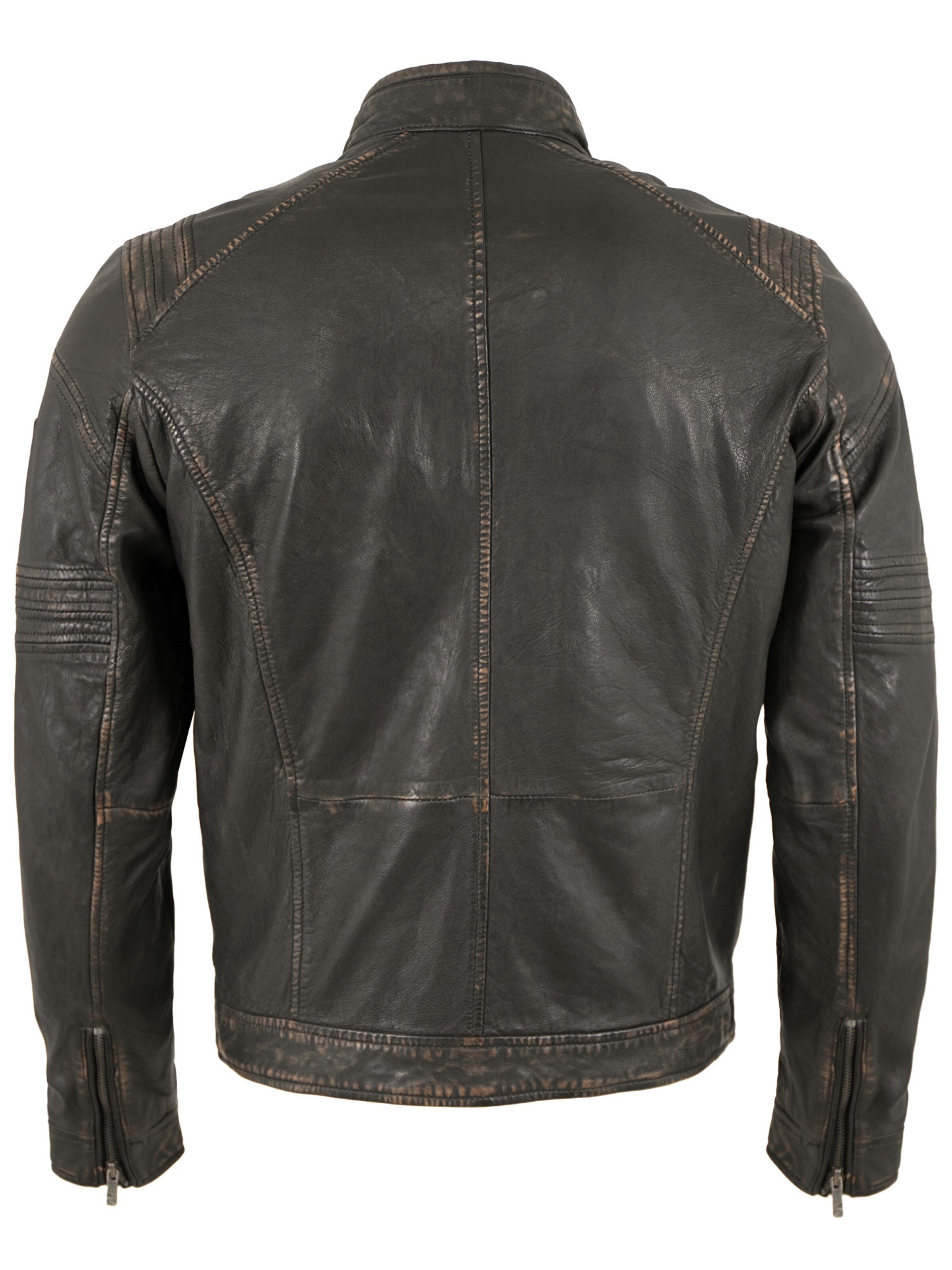 Lederjacken24 Tussenjas 'Stantfort / Sandford' in Zwart