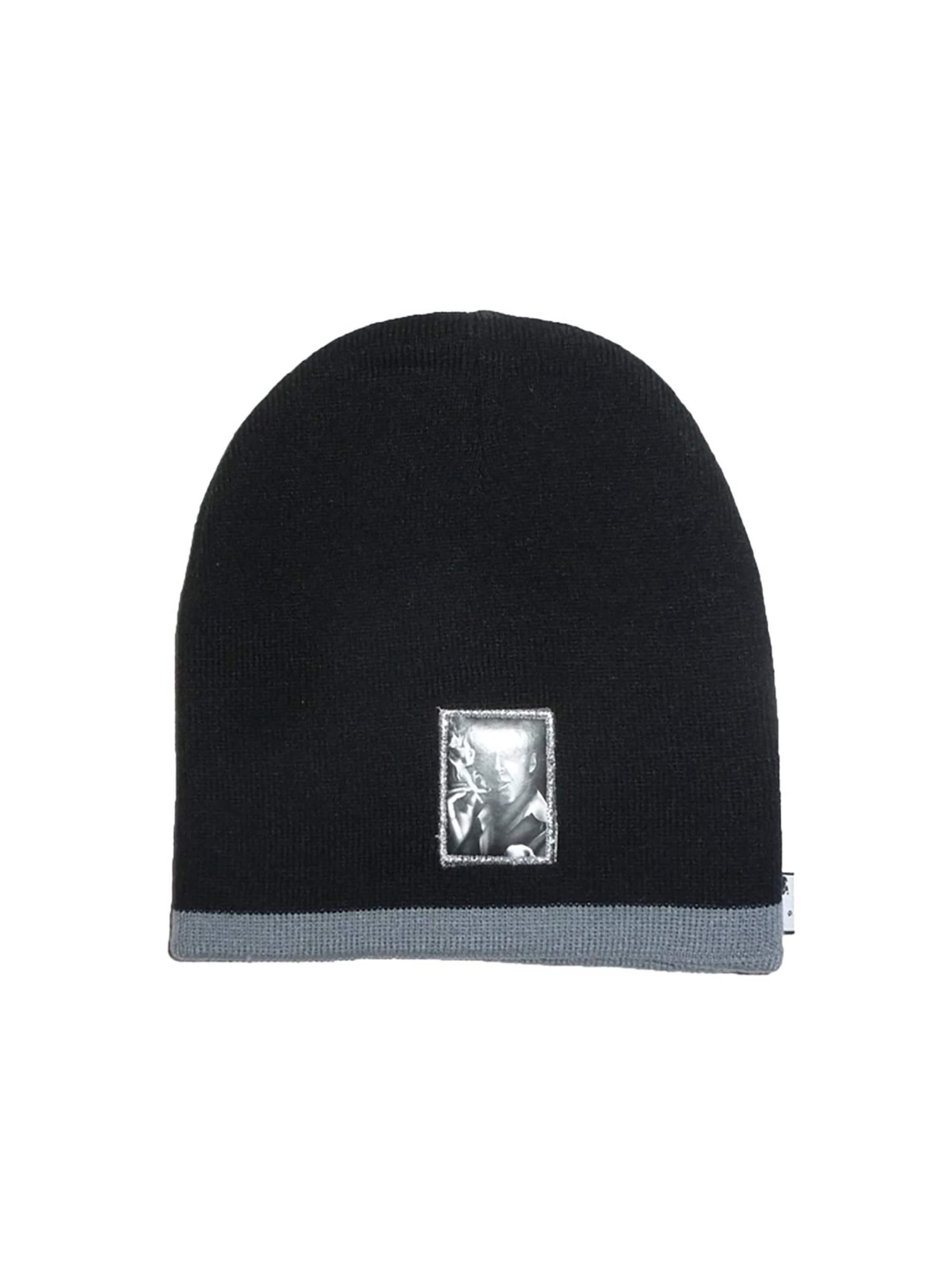 King Kameha Beanie 'SCARFACE' in Black: front