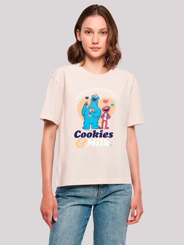 T-shirt F4NT4STIC en rose : devant