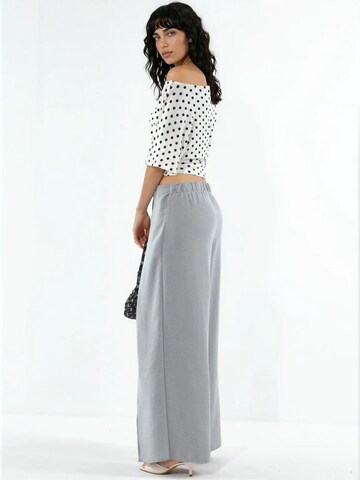 Busem Wide leg Broek 'Hose' in Grijs