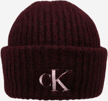 Bonnet Calvin Klein Jeans en rouge