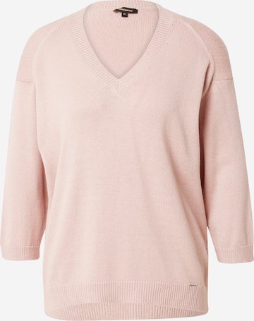 Pull-over MORE & MORE en rose : devant