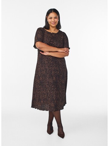 Zizzi Платье 'Vtalia' в Коричневый