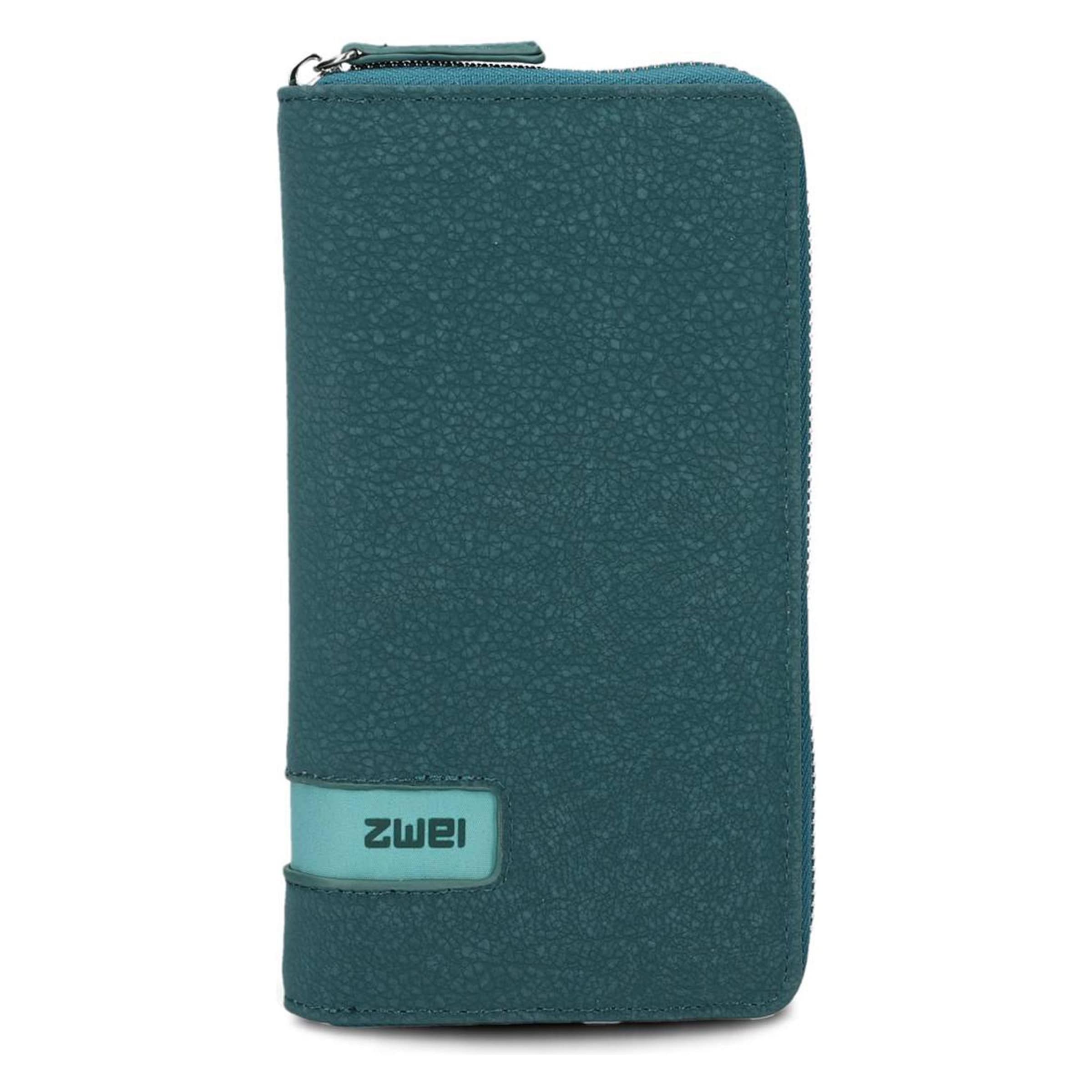 ZWEI Wallet 'Mademoiselle M' in Blue: front
